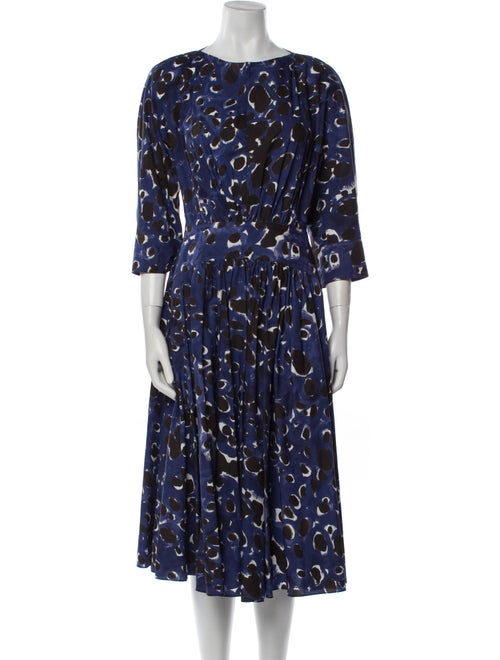 Marni Printed Midi Length Dress