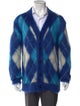 Marni Mohair Plaid Print Cardigan