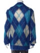 Marni Mohair Plaid Print Cardigan