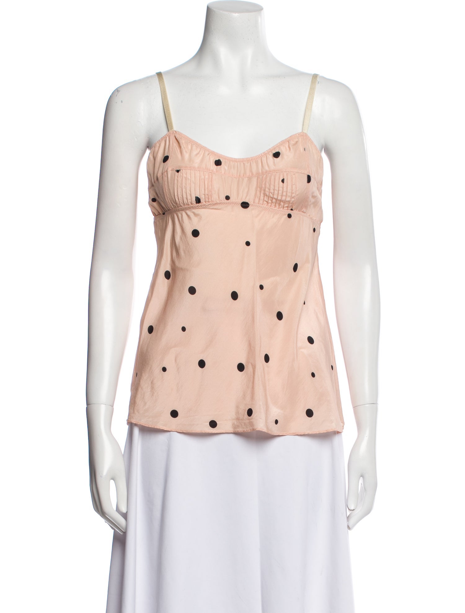 Marni Silk Polka Dot Print Top