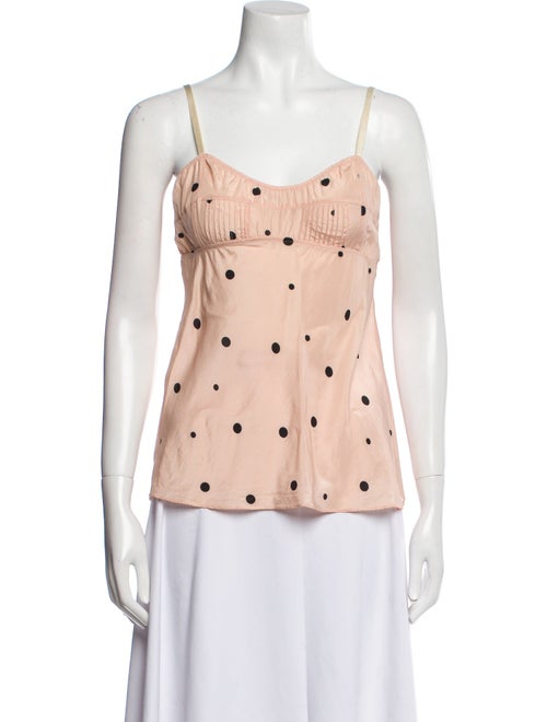 Marni Silk Polka Dot Print Top