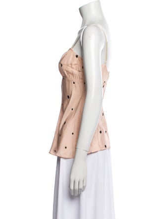 Marni Silk Polka Dot Print Top