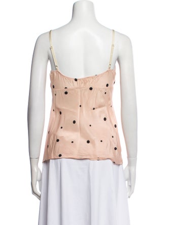Marni Silk Polka Dot Print Top