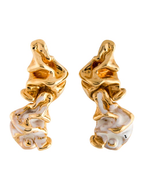Marni Enamel Sculptural Earrings