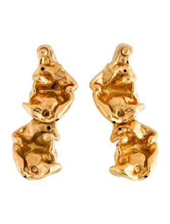 Marni Enamel Sculptural Earrings