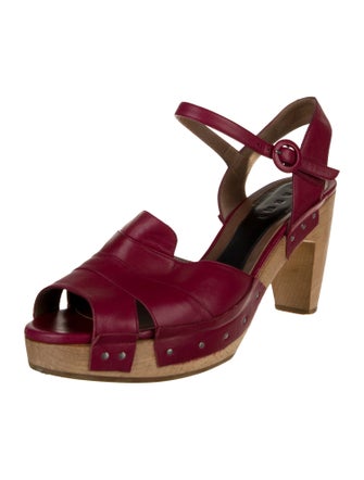 Marni Leather Slingback Pumps