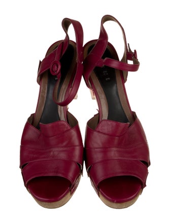 Marni Leather Slingback Pumps