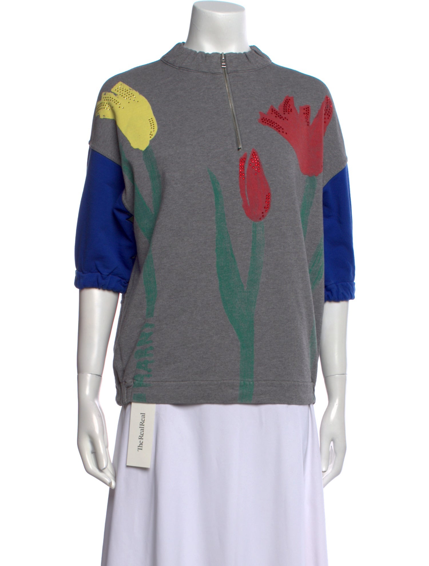 Marni Printed Mock Neck Sweatshirt