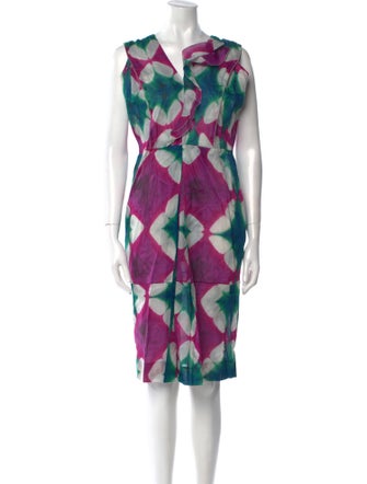 Marni Printed Knee-Length Dress