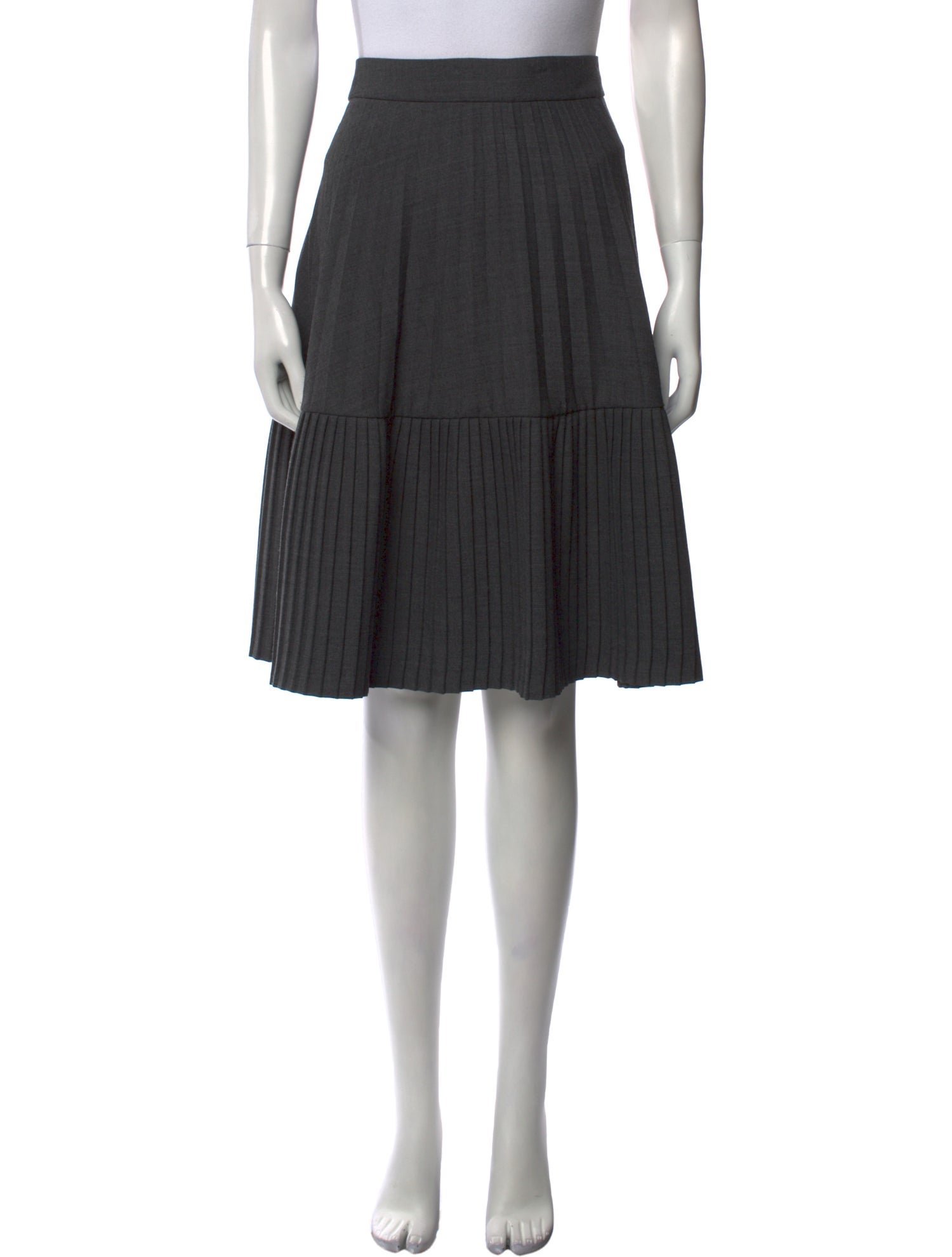Marni Pleated Accents Knee-Length Skirt