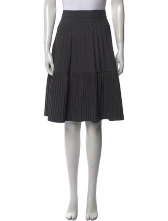 Marni Pleated Accents Knee-Length Skirt