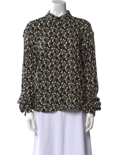 Marni Printed Mock Neck Blouse