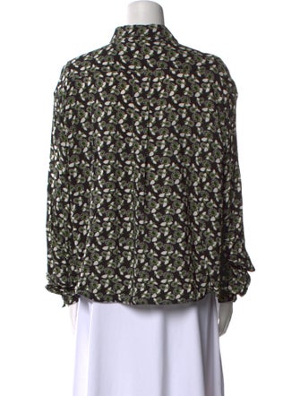 Marni Printed Mock Neck Blouse