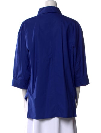 Marni Three-Quarter Sleeve Button-Up Top