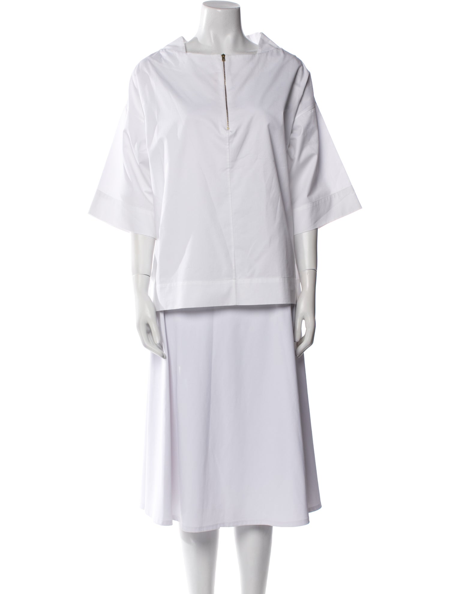 Marni V-Neck Three-Quarter Sleeve Tunic