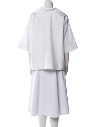 Marni V-Neck Three-Quarter Sleeve Tunic