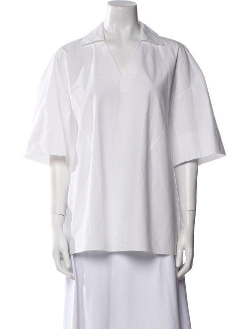 Marni V-Neck Short Sleeve Blouse