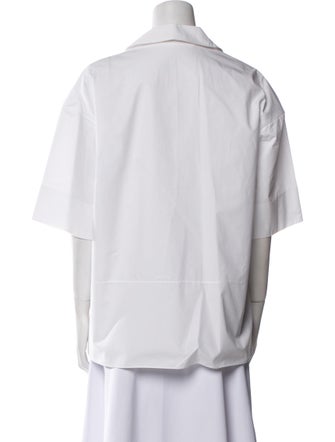 Marni V-Neck Short Sleeve Blouse