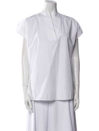 Marni V-Neck Short Sleeve Blouse