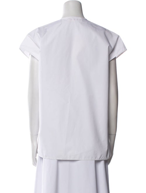 Marni V-Neck Short Sleeve Blouse