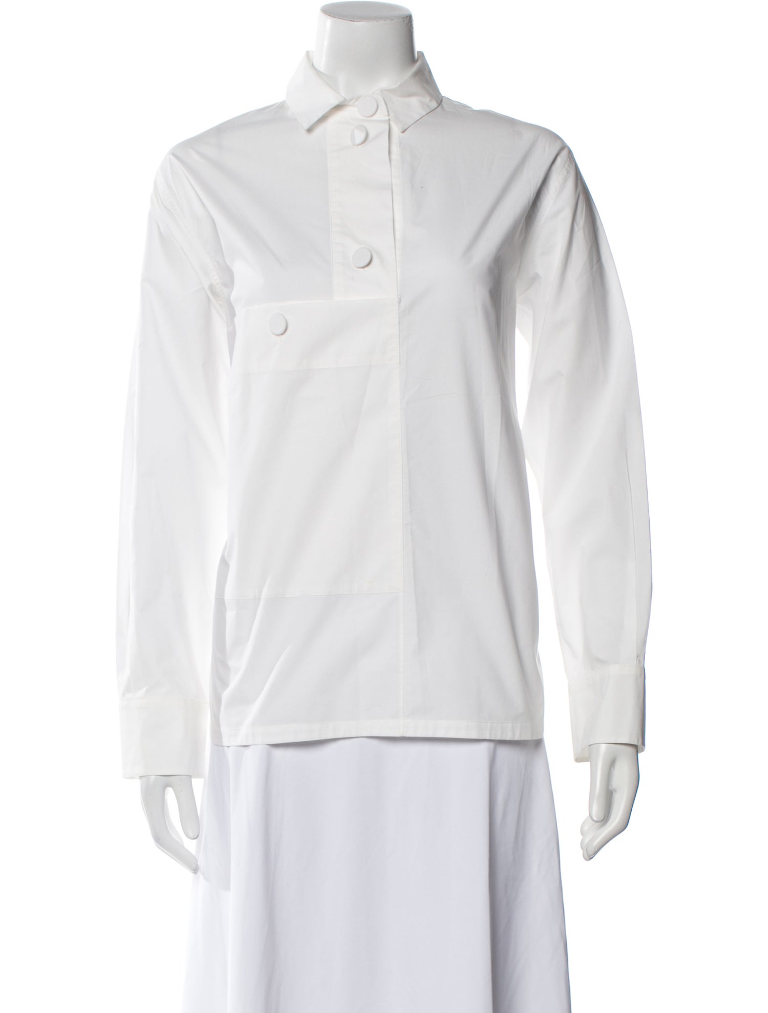 Marni Long Sleeve Button-Up Top