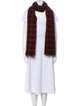 Marni Virgin Wool Plaid Print Scarf