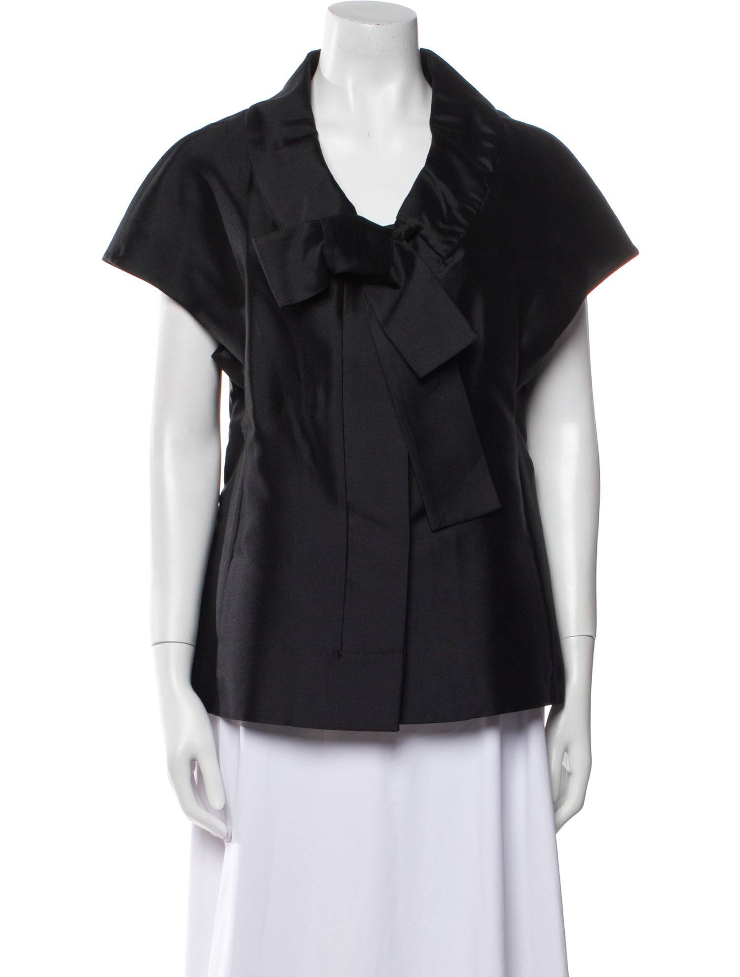 Marni Silk V-Neck Button-Up Top