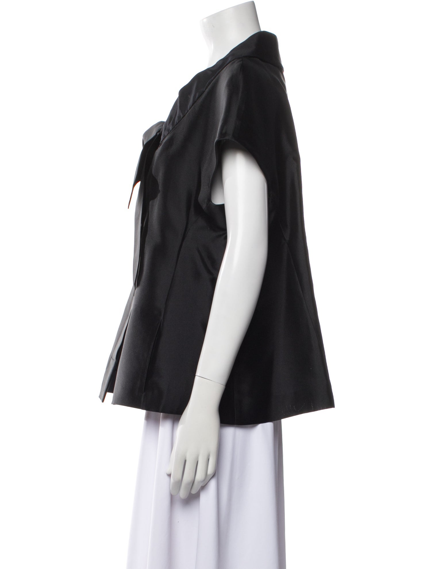 Marni Silk V-Neck Button-Up Top