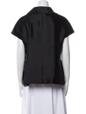 Marni Silk V-Neck Button-Up Top
