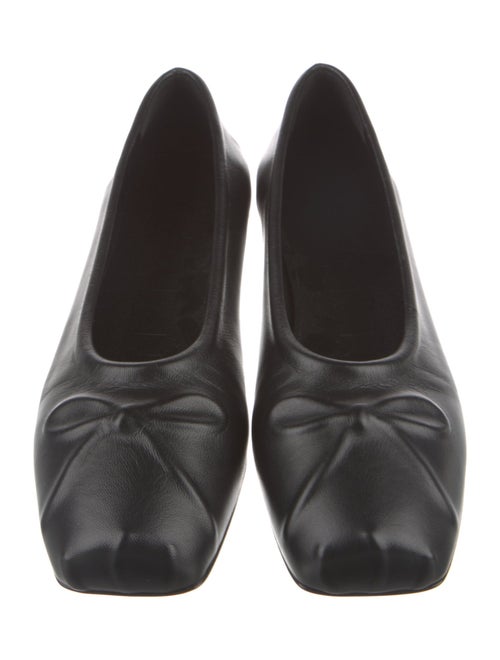 Marni Leather Bow Accents Flats
