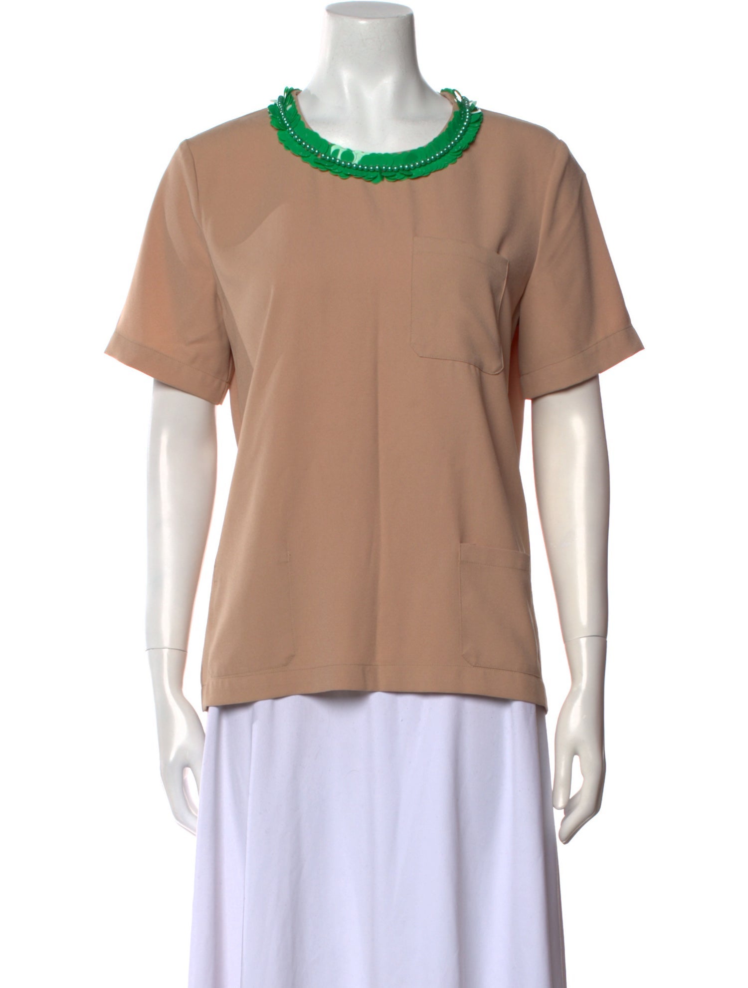 Marni Scoop Neck Short Sleeve T-Shirt