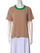 Marni Scoop Neck Short Sleeve T-Shirt