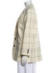 Marni Virgin Wool Plaid Print Blazer