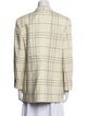 Marni Virgin Wool Plaid Print Blazer