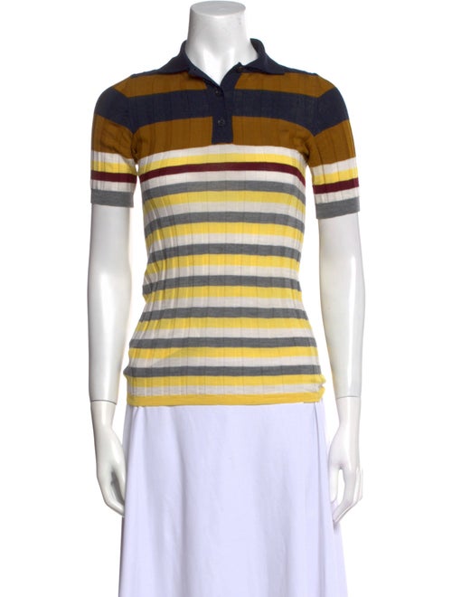Marni Striped Short Sleeve Polo