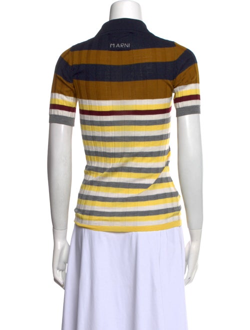 Marni Striped Short Sleeve Polo