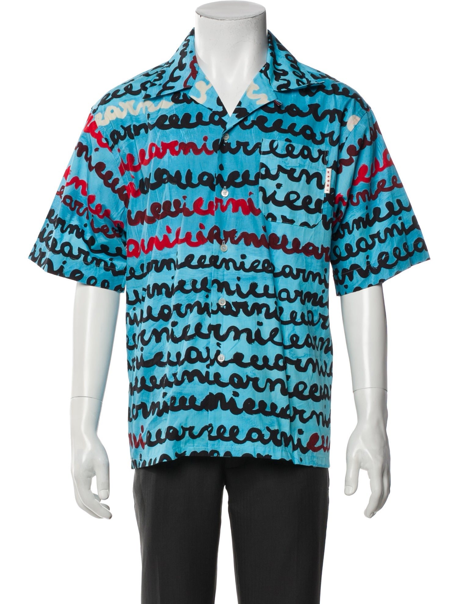 Marni Printed Three-Quarter Sleeve Shirt w/ Tags