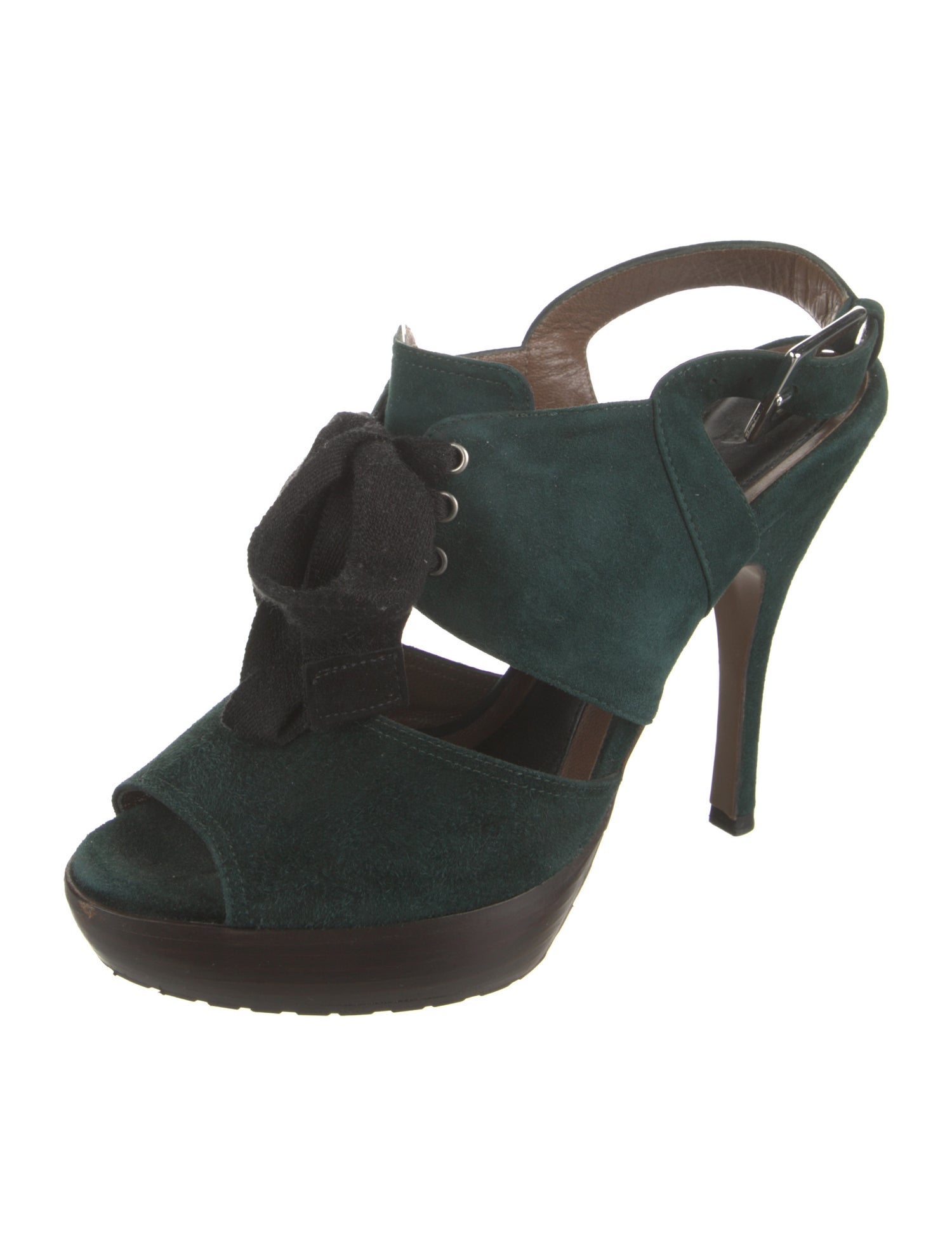 Marni Suede Slingback Pumps