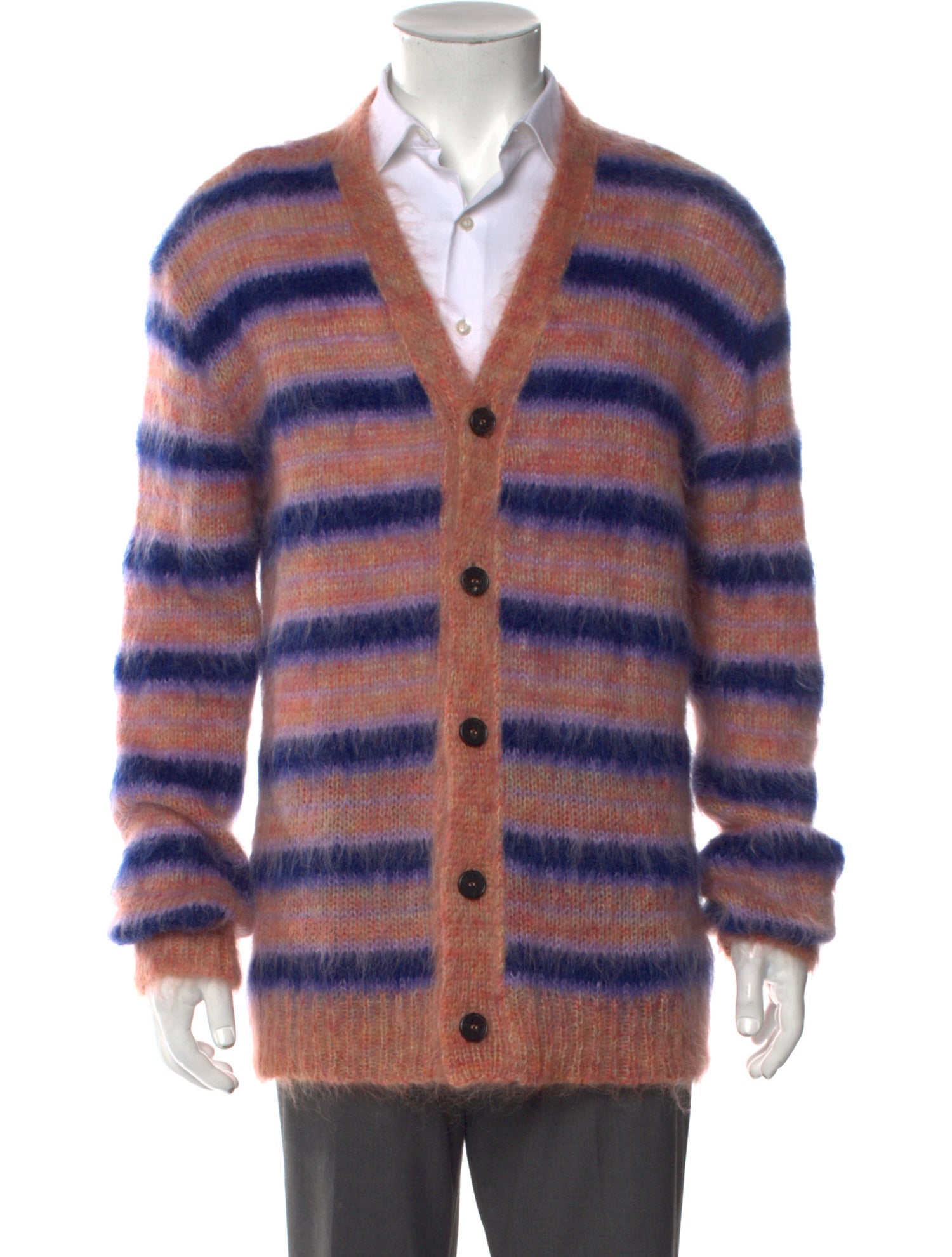 Marni Mohair Striped Cardigan