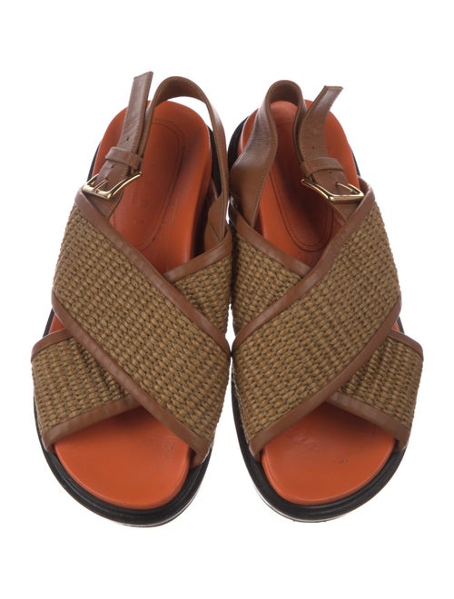 Marni Leather Slingback Sandals