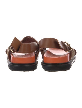 Marni Leather Slingback Sandals