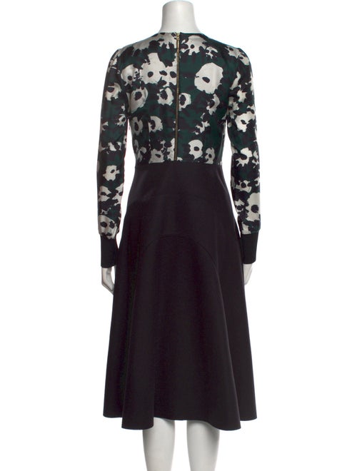Marni Floral Print Midi Length Dress