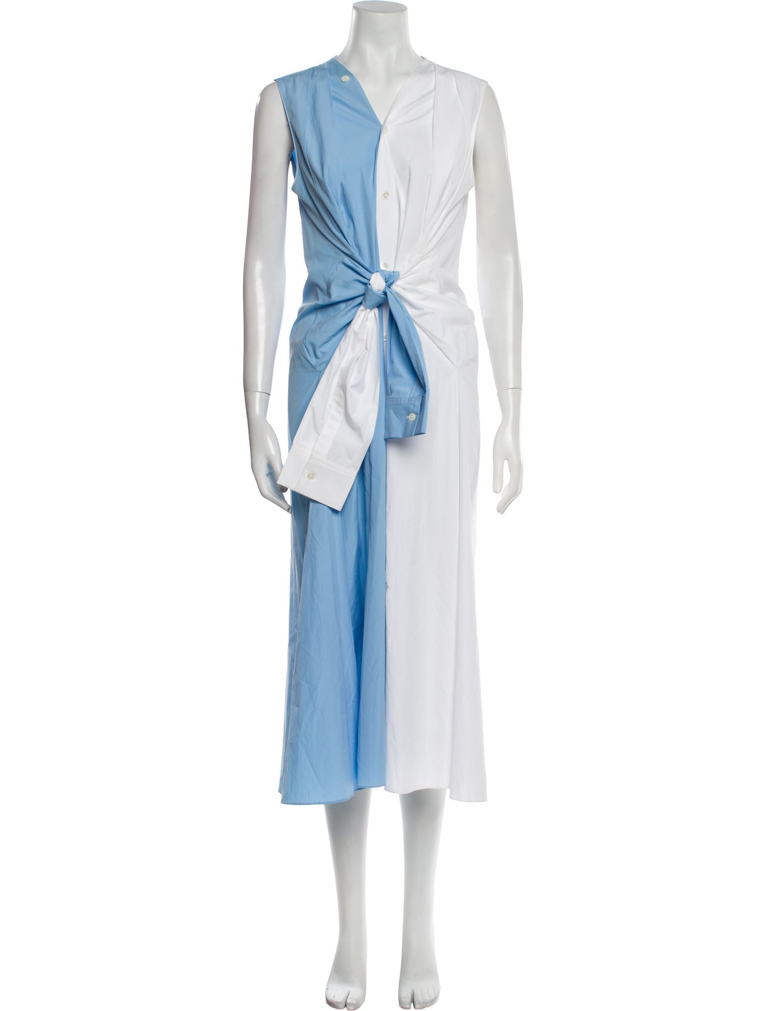 Marni Colorblock Pattern Midi Length Dress