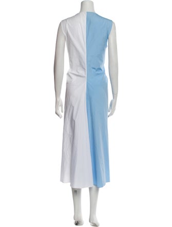 Marni Colorblock Pattern Midi Length Dress