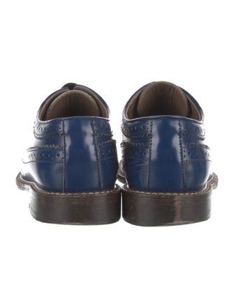 Marni Leather Eyelet Trim Oxfords