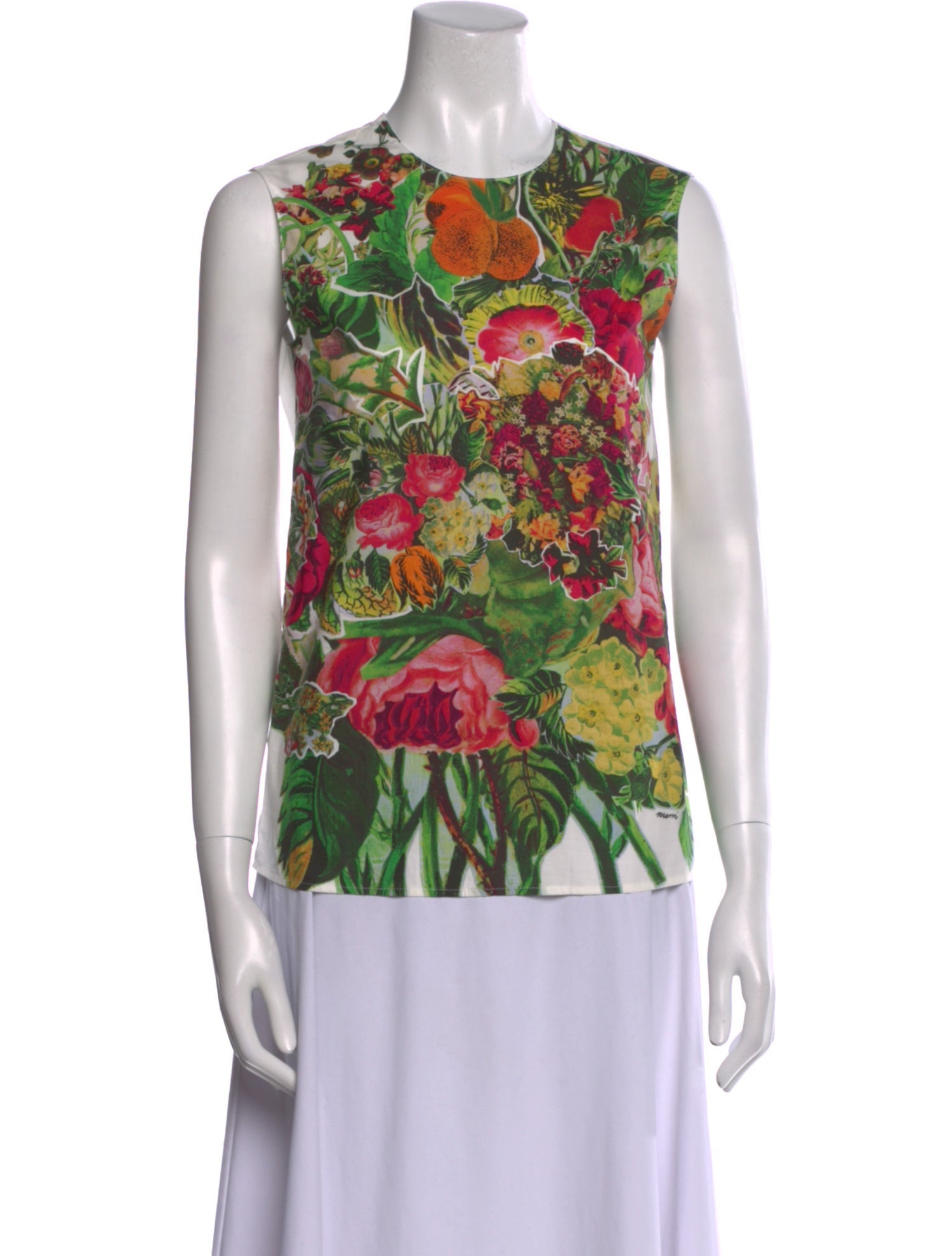 Marni Floral Print Crew Neck Top w/ Tags