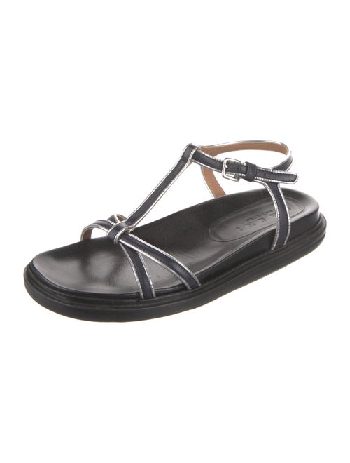 Marni Leather T-Strap Sandals