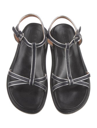 Marni Leather T-Strap Sandals