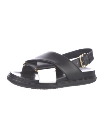 Marni Leather Slingback Sandals