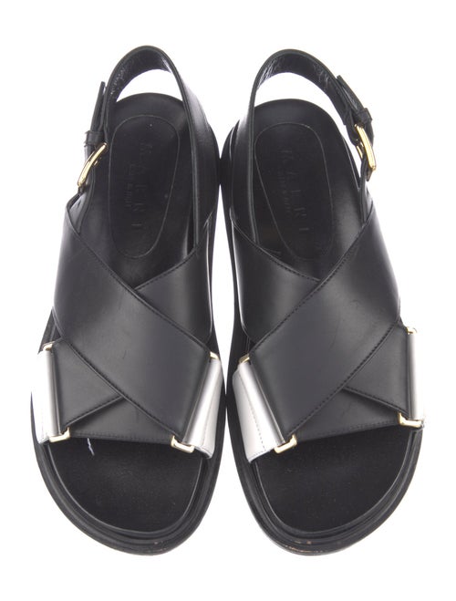 Marni Leather Slingback Sandals